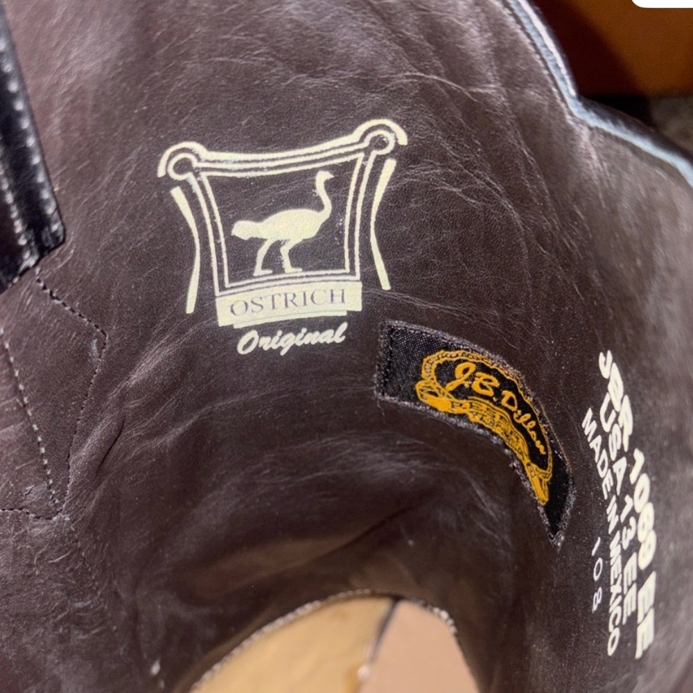 J.B. Dillon Ostrich Original Leather Boots - Picture 6 of 6